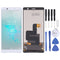Écran LCD OEM pour Sony Xperia XZ2 Compact avec ensemble complet de numériseur (blanc)